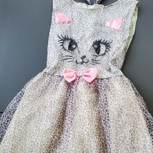 Grey cat costume dress